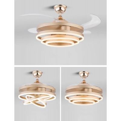 POWERTECH ανεμιστήρας οροφής HLL-0130 με LED φως, 72W, Φ106x50cm, χρυσός POWERTECH ανεμιστήρας οροφής HLL-0130 με LED φως, 72W, Φ106x50cm, χρυσός