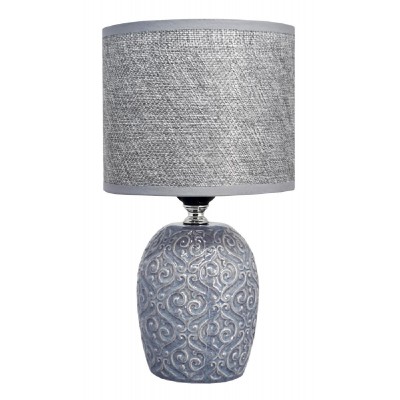 POWERTECH επιτραπέζιο φωτιστικό HLL-0138, E27, κεραμική βάση, μπλε/γκρι POWERTECH επιτραπέζιο φωτιστικό HLL-0138, E27, κεραμική βάση, μπλε/γκρι