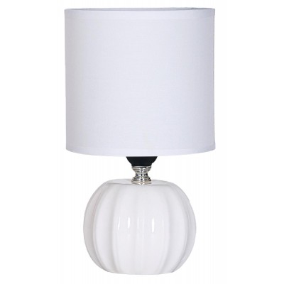 POWERTECH επιτραπέζιο φωτιστικό HLL-0139, E27, κεραμική βάση, λευκό POWERTECH επιτραπέζιο φωτιστικό HLL-0139, E27, κεραμική βάση, λευκό