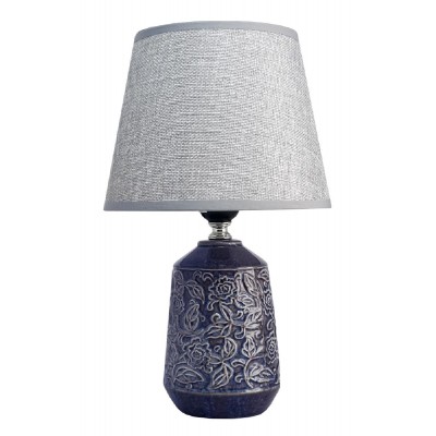 POWERTECH επιτραπέζιο φωτιστικό HLL-0140, E27, κεραμική βάση, μπλε/γκρι POWERTECH επιτραπέζιο φωτιστικό HLL-0140, E27, κεραμική βάση, μπλε/γκρι