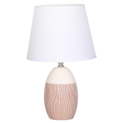 POWERTECH επιτραπέζιο φωτιστικό HLL-0141, E27, κεραμική βάση, καφέ/λευκό POWERTECH επιτραπέζιο φωτιστικό HLL-0141, E27, κεραμική βάση, καφέ/λευκό