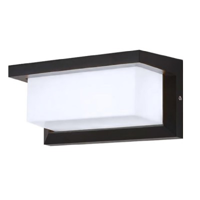 POWERTECH LED φωτιστικό τοίχου HLL-0165, 12W, 4000K, 960lm, IP65, μεταλλικό, μαύρο POWERTECH LED φωτιστικό τοίχου HLL-0165, 12W, 4000K, 960lm, IP65, μεταλλικό, μαύρο