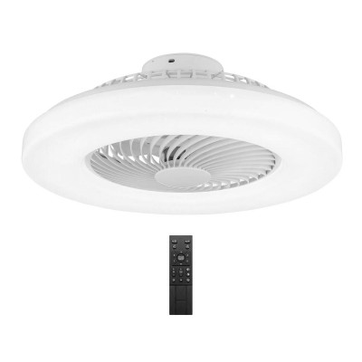 POWERTECH smart ανεμιστήρας οροφής HLL-0172 με LED φως, 25W, Φ55x20cm, λευκός POWERTECH smart ανεμιστήρας οροφής HLL-0172 με LED φως, 25W, Φ55x20cm, λευκός