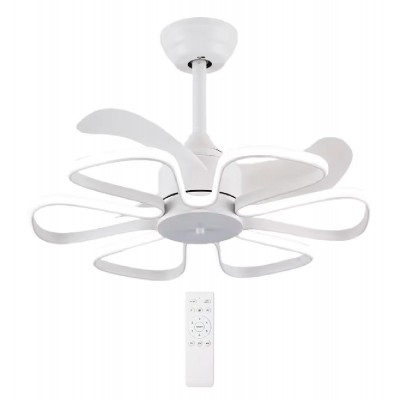 POWERTECH ανεμιστήρας οροφής HLL-0173 με LED φως, 96W, Φ55x35cm, λευκός POWERTECH ανεμιστήρας οροφής HLL-0173 με LED φως, 96W, Φ55x35cm, λευκός