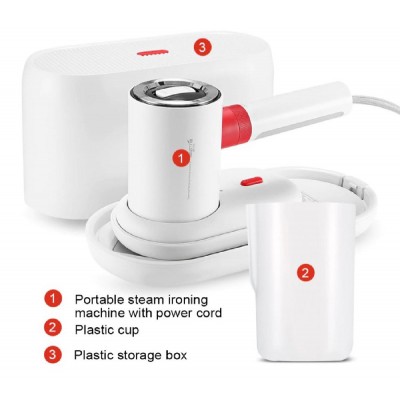 DEERMA ατμοκαθαριστής ρούχων χειρός HS200, 1000W, 110ml, λευκός DEERMA ατμοκαθαριστής ρούχων χειρός HS200, 1000W, 110ml, λευκός