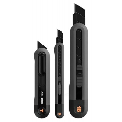 DELI σετ κοπίδια HT4003 με κλείδωμα & άμεσο άνοιγμα, 9/18/20mm, μαύρο, 3τμχ DELI σετ κοπίδια HT4003 με κλείδωμα & άμεσο άνοιγμα, 9/18/20mm, μαύρο, 3τμχ