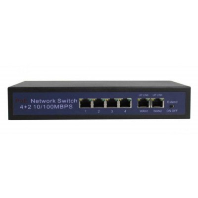 LONGSE PoE switch HT412, 4x LAN port & 2x WAN port, 10/100Mbps LONGSE PoE switch HT412, 4x LAN port & 2x WAN port, 10/100Mbps