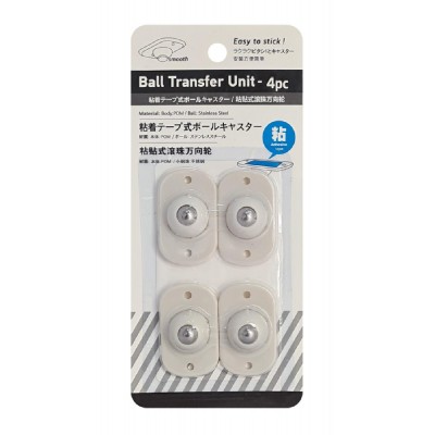 Αυτοκόλλητα ροδάκια HUH-0084, πλαστικά, λευκά, 4τμχ Αυτοκόλλητα ροδάκια HUH-0084, πλαστικά, λευκά, 4τμχ