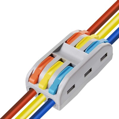 POWERTECH κλέμα σύνδεσης καλωδίων HUH-0091, 3 θέσεων, 0.08mm-4mm², 10τμχ POWERTECH κλέμα σύνδεσης καλωδίων HUH-0091, 3 θέσεων, 0.08mm-4mm², 10τμχ