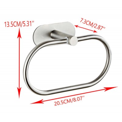 Κρεμάστρα τοίχου HUH-0114 για μπάνιο, μεταλλική, 20.5cm, ασημί Κρεμάστρα τοίχου HUH-0114 για μπάνιο, μεταλλική, 20.5cm, ασημί