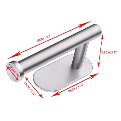 Βάση μπάνιου HUH-0116 για χαρτί υγείας, μεταλλική, 4.5x4.5x16cm, ασημί Βάση μπάνιου HUH-0116 για χαρτί υγείας, μεταλλική, 4.5x4.5x16cm, ασημί