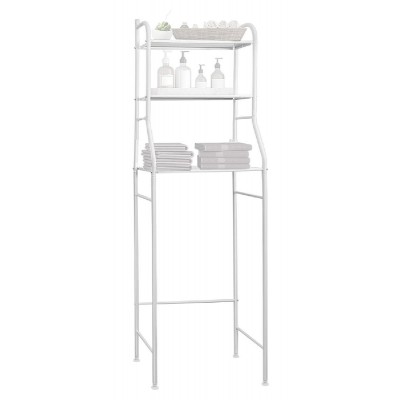 Ραφιέρα μπάνιου HUH-0134 με 3 ράφια, μεταλλική, λευκή Ραφιέρα μπάνιου HUH-0134 με 3 ράφια, μεταλλική, λευκή