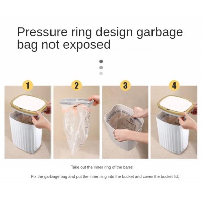 Κάδος απορριμμάτων HUH-0147, αυτόματο άνοιγμα, 12lt, λευκός Κάδος απορριμμάτων HUH-0147, αυτόματο άνοιγμα, 12lt, λευκός