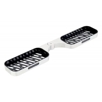 Επιτοίχια βάση οργάνωσης HUH-0155 για μπάνιο-κουζίνα, 10.3x60cm, λευκή Επιτοίχια βάση οργάνωσης HUH-0155 για μπάνιο-κουζίνα, 10.3x60cm, λευκή