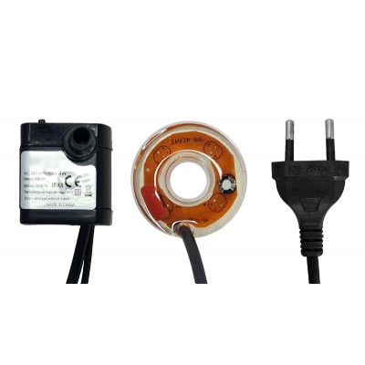 HOME USE διακοσμητικό συντριβάνι HUH-0169, φωτιζόμενο, 22x22x29cm HOME USE διακοσμητικό συντριβάνι HUH-0169, φωτιζόμενο, 22x22x29cm