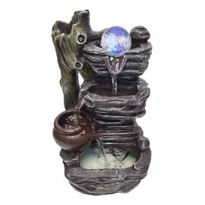 HOME USE διακοσμητικό συντριβάνι HUH-0171, φωτιζόμενο, 18x20x35cm HOME USE διακοσμητικό συντριβάνι HUH-0171, φωτιζόμενο, 18x20x35cm