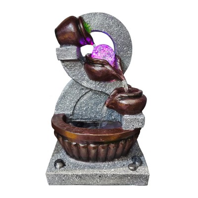 HOME USE διακοσμητικό συντριβάνι HUH-0172, φωτιζόμενο, 18x20x35cm HOME USE διακοσμητικό συντριβάνι HUH-0172, φωτιζόμενο, 18x20x35cm