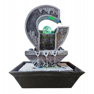 HOME USE διακοσμητικό συντριβάνι HUH-0174, φωτιζόμενο, 30x23x40cm HOME USE διακοσμητικό συντριβάνι HUH-0174, φωτιζόμενο, 30x23x40cm