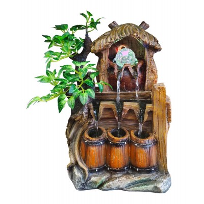 HOME USE διακοσμητικό συντριβάνι HUH-0175, φωτιζόμενο, 28x18x40cm HOME USE διακοσμητικό συντριβάνι HUH-0175, φωτιζόμενο, 28x18x40cm