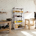 HOME USE μεταλλική ραφιέρα HUH-0177 με 5 ράφια, 90x40x180cm, γαλβανιζέ HOME USE μεταλλική ραφιέρα HUH-0177 με 5 ράφια, 90x40x180cm, γαλβανιζέ