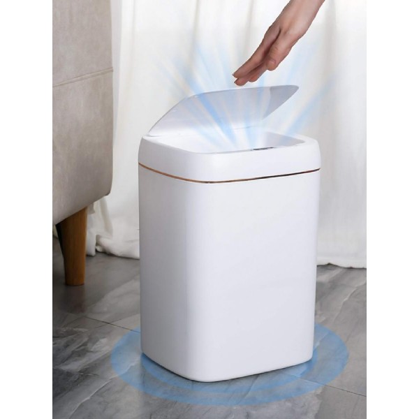 HOME USE κάδος απορριμμάτων HUH-0188, αυτόματο άνοιγμα, 13lt, λευκός HOME USE κάδος απορριμμάτων HUH-0188, αυτόματο άνοιγμα, 13lt, λευκός