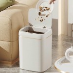 HOME USE κάδος απορριμμάτων HUH-0188, αυτόματο άνοιγμα, 13lt, λευκός HOME USE κάδος απορριμμάτων HUH-0188, αυτόματο άνοιγμα, 13lt, λευκός