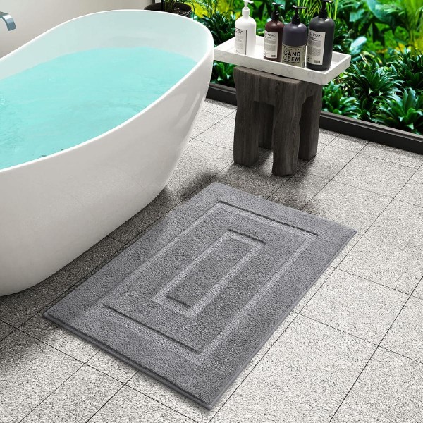 HOME USE πατάκι μπάνιου HUH-0203, αντιολισθητικό, 50 x 80cm, γκρι HOME USE πατάκι μπάνιου HUH-0203, αντιολισθητικό, 50 x 80cm, γκρι