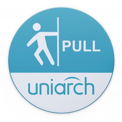 UNIARCH αυτοκόλλητο Pull HW200223, Φ 12cm UNIARCH αυτοκόλλητο Pull HW200223, Φ 12cm