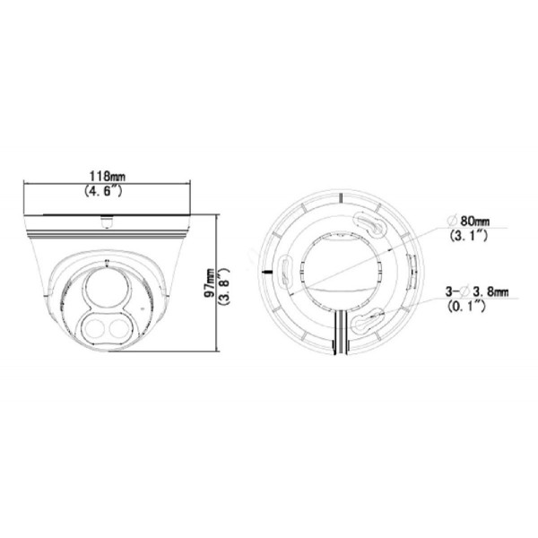 UNIARCH IP κάμερα IPC-T213-APF28W, 2.8mm 3MP, IP67, PoE, LED, SD, IR 30m UNIARCH IP κάμερα IPC-T213-APF28W, 2.8mm 3MP, IP67, PoE, LED, SD, IR 30m