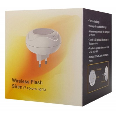 WOLF GUARD ασύρματη σειρήνα εσωτερικού χώρου JD-11, ηχητική και οπτική WOLF GUARD ασύρματη σειρήνα εσωτερικού χώρου JD-11, ηχητική και οπτική