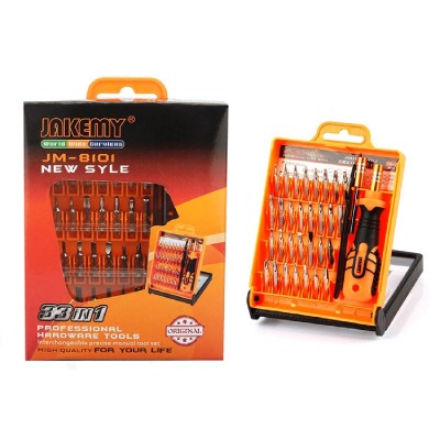 JAKEMY σετ κατσαβιδιών ακριβείας JM-8101 με θήκη, CR-V, 33τμχ JAKEMY σετ κατσαβιδιών ακριβείας JM-8101 με θήκη, CR-V, 33τμχ