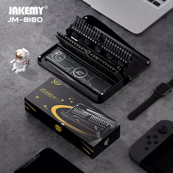 JAKEMY σετ κατσαβιδιών ακριβείας JM-8180-A με κασετίνα, CR-V, 47τμχ JAKEMY σετ κατσαβιδιών ακριβείας JM-8180-A με κασετίνα, CR-V, 47τμχ