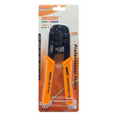 JAKEMY πρέσα ακροδεκτών JM-CT4-1 για καλώδια δικτύου RJ45/12, 8P/6P JAKEMY πρέσα ακροδεκτών JM-CT4-1 για καλώδια δικτύου RJ45/12, 8P/6P