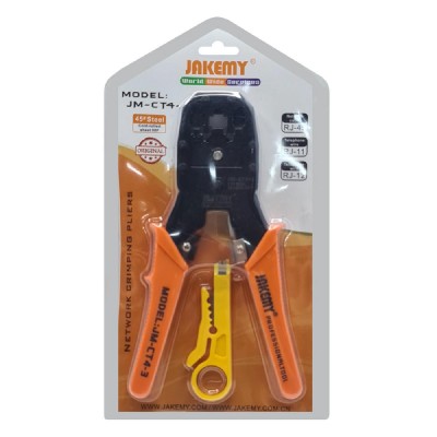 JAKEMY πρέσα ακροδεκτών JM-CT4-3 με απογυμνωτή, RJ45/11/12, 8P/6P/4P JAKEMY πρέσα ακροδεκτών JM-CT4-3 με απογυμνωτή, RJ45/11/12, 8P/6P/4P