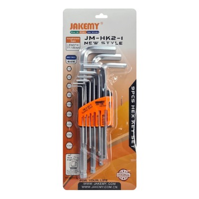 JAKEMY σετ κλειδιά Allen JM-HK2-1, 1.5-10mm, CR-V, 9τμχ JAKEMY σετ κλειδιά Allen JM-HK2-1, 1.5-10mm, CR-V, 9τμχ