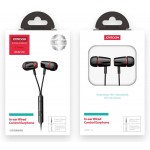 JOYROOM earphones με μικρόφωνο JR-EL114, 3.5mm, 1.2m, μαύρα