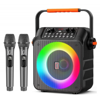 JYX φορητό ηχείο T21-T με 2x μικρόφωνα, 18W, 3000mah, LED, μαύρο JYX φορητό ηχείο T21-T με 2x μικρόφωνα, 18W, 3000mah, LED, μαύρο