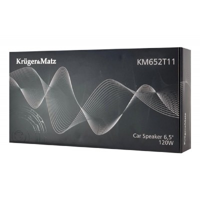 KRUGER&MATZ σετ ηχεία αυτοκινήτου KM652T11, 120W, 6.5", 2 δρόμων, μαύρο KRUGER&MATZ σετ ηχεία αυτοκινήτου KM652T11, 120W, 6.5", 2 δρόμων, μαύρο