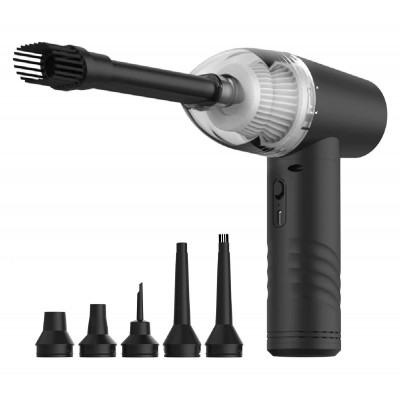 KINZIR 2 σε 1 σκουπάκι χειρός & air duster VC43, 70W, 6000mAh, μαύρο KINZIR 2 σε 1 σκουπάκι χειρός & air duster VC43, 70W, 6000mAh, μαύρο