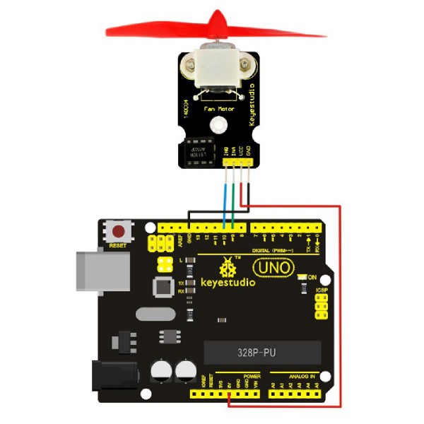 KEYESTUDIO L9110 fan module KS0168 KEYESTUDIO L9110 fan module KS0168