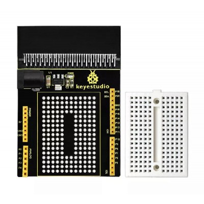 KEYESTUDIO Micro:bit prototyping shield V1 KS0292, με small breadboard KEYESTUDIO Micro:bit prototyping shield V1 KS0292, με small breadboard