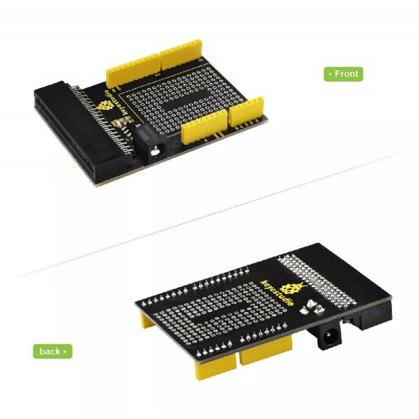 KEYESTUDIO Micro:bit prototyping shield V1 KS0292, με small breadboard KEYESTUDIO Micro:bit prototyping shield V1 KS0292, με small breadboard