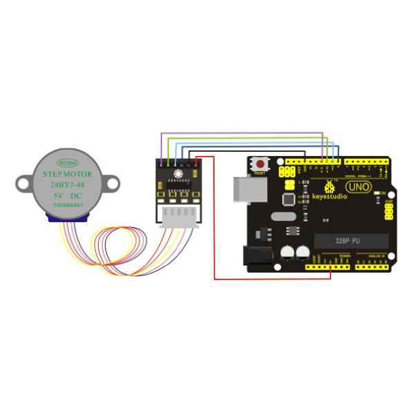 KEYESTUDIO stepper motor drive board και stepper motor KS0327, 5V, 3τμχ KEYESTUDIO stepper motor drive board και stepper motor KS0327, 5V, 3τμχ