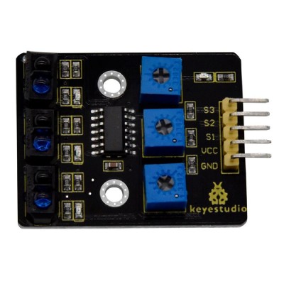 KEYESTUDIO 3-channel infrared line tracking sensor KS0453 KEYESTUDIO 3-channel infrared line tracking sensor KS0453