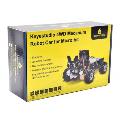 KEYESTUDIO 4WD mecanum robot car KS4031, για Micrο:bit, LEGO compatible KEYESTUDIO 4WD mecanum robot car KS4031, για Micrο:bit, LEGO compatible