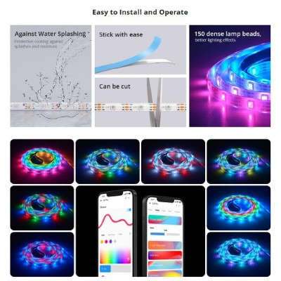 SONOFF smart LED καλωδιοταινία L3 Pro, RGBIC, αδιάβροχη, Wi-Fi & BT, 5m SONOFF smart LED καλωδιοταινία L3 Pro, RGBIC, αδιάβροχη, Wi-Fi & BT, 5m