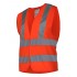 LAHTI PRO γιλέκο ασφαλείας L4132305 με ανακλαστικά, 2XL, πορτοκαλί