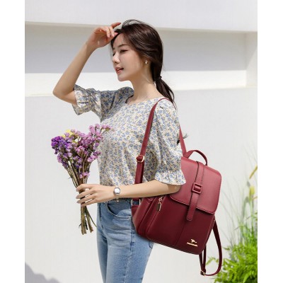 BALIDAISHU γυναικεία τσάντα πλάτης LBAG-0010, κόκκινη BALIDAISHU γυναικεία τσάντα πλάτης LBAG-0010, κόκκινη