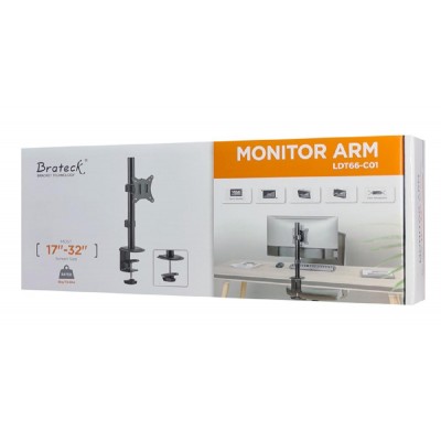 BRATECK βάση γραφείου LDT66-C01 για οθόνη 17"-32", έως 9kg BRATECK βάση γραφείου LDT66-C01 για οθόνη 17"-32", έως 9kg