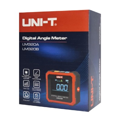 UNI-T ψηφιακό γωνιόμετρο laser LM320B, 4x90°, μαγνητικό σώμα UNI-T ψηφιακό γωνιόμετρο laser LM320B, 4x90°, μαγνητικό σώμα